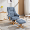 Sardinia Recliner Chair & Footstool in Chacha Ocean